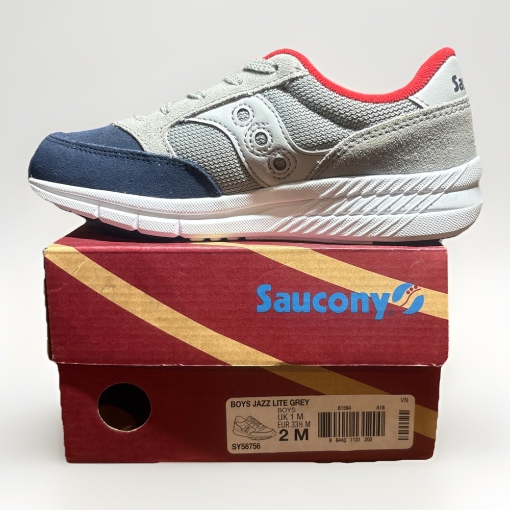 Saucony SY-B Jazz Lite Sneakers Boys Grey Size 2